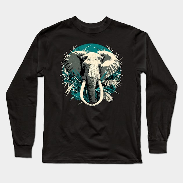 elephant Long Sleeve T-Shirt by peterdoraki